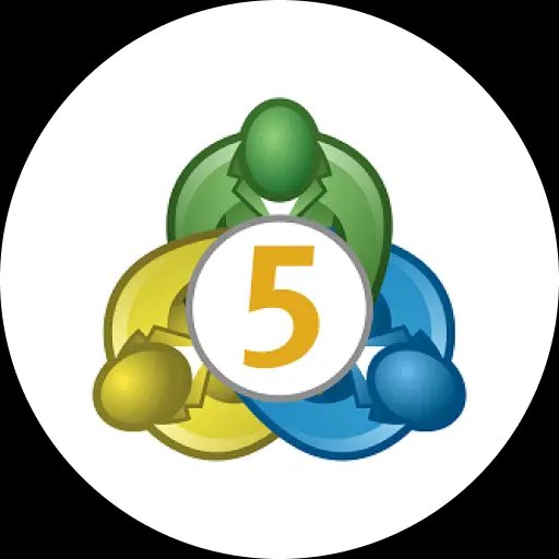 Cinq personnages colorés (vert, jaune, bleu) autour d'un cercle blanc avec le chiffre 5